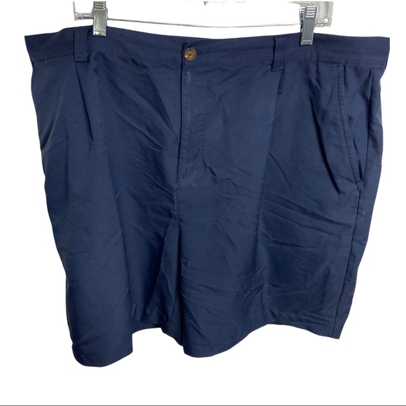 adidas Other - Adidas Size 42 Mens Navy Blue Golf Shorts Polyester Flat Front